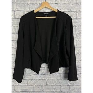 Ashley Stewart Size 18 Black Blazer Lightweight Stretch